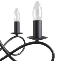 HOMCOM 5 Lamp-socket Foldable Retro Pendant Lamp Wrought Iron Decoration Lamp(m-5)