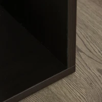 HOMCOM 5-Tier Contemporary Wood Bookcase with Open Storage Display Rack for Home, Office, and Study - Dark Coffee(m-11)