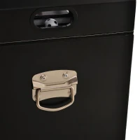 Outsunny Patio 65L Rolling Cooler Cart with Foosball Tabletop - Ice Beverage Chest for Outdoor Parties and Events(m-14)