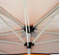 Outsunny 10' x 20' Pop Up Canopy Party Tent with 4 Removable Sidewalls - Brown(m-7)