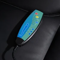 Vinsetto 6 Vibrating Massage Office Chair, Heavy-Duty Ergonomic Desk Chair with 5 Modes, Padded Armrest, Rolling Swivel PU Leather Task Computer Chair for Adults(m-15)