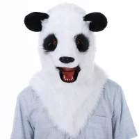 HOMCOM Realistic Mouth Mover Hood Halloween / Cosplay Costume  Panda(m-5)