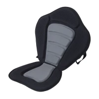Aosom Outdoor Adjustable Padded Kayak Seat and Backrest- Black(m-1)