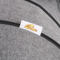 Qaba Baby Stroller Foldable Carriage for Toddler with Adjustable Backrest and Canopy Suspension System Rubber Tire 5-Point Harness Cup Holder Storage Basket Grey(m-8)