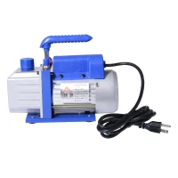 HomCom Single-Stage 4 CFM Rotary Vane HVAC Refrigerant Handheld Vacuum Pump(m-2)
