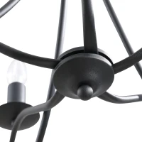 HOMCOM 5 Lamp-socket Foldable Retro Pendant Lamp Wrought Iron Decoration Lamp(m-9)