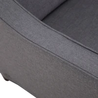 HomCom Two-Seat Sofa - Dark Gray(m-8)