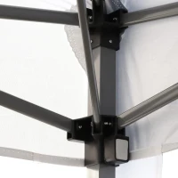 Open Box Outsunny 10x20 Pop Up Canopy Outdoor Instant Shelter Gazebo Party Tent with Carrying Bag and 2-Tier Roof - White(m-10)