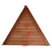 Pawhut Triangle Wooden Animal House Chicken Coop(m-5)