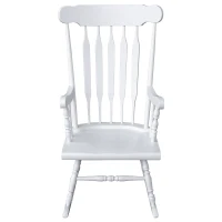 HomCom Wooden Baby Nursery Rocking Chair - White(m-4)