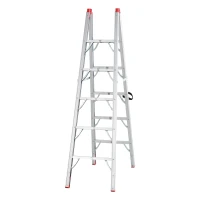 HomCom Multi-Purpose Folding Aluminum Ladder with 5 Platforms, for Indoor & Outdoor Use & a 330lbs Capacity, 73.5" Tall(m-1)