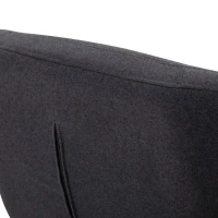 HOMCOM Fabric Recliner with Footrest - Modern Elegant Reclining with Sturdy Metal Base - Thick Padded Cushion - Dark Grey(m-17)