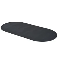 Soozier 71" x 36" Rubber 8 Player Oval Non-Slip Poker Table Top Mat with Carry Bag(m-10)