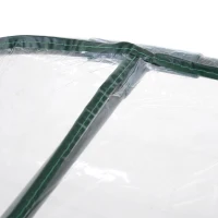 Outsunny 7' x 3' x 2.5' Mini Greenhouse, Portable Tunnel Green House with Roll-Up Zippered Doors, UV Waterproof Cover, Steel Frame, Clear(m-15)