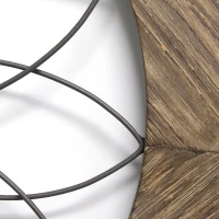 Stratton Round Wood and Metal Medallion Wall Decor(m-3)