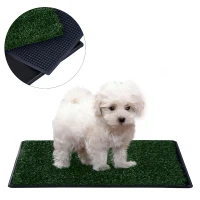 PawHut 20" x 30" Portable Potty Training Fake Grass For Dogs and Small Animals(m-2)