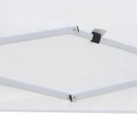 Outsunny 9.75' Large Dome Outdoor Portable Folding Sun Shade Pop Up Tent Canopy - White(m-13)