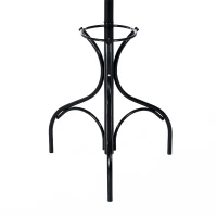 HomCom 69" Metal Coat Garment Rack with Umbrella Stand - Black(m-10)
