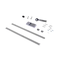 HomCom 6.5' Sliding Barn Door Hardware Kit - Stainless Steel(m-3)