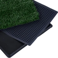 PawHut 20" x 30" Portable Potty Training Fake Grass For Dogs and Small Animals(m-9)