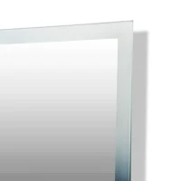 Kleankin 24" x 32" Vertical LED Illuminated Wall Mount Square Backlit Bathroom Mirror(m-10)