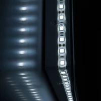 Kleankin 24" x 32" Vertical LED Illuminated Wall Mount Square Backlit Bathroom Mirror(m-9)