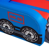 Qaba 17" Multi Spandex Storage Sofa Chair for Kids - Train Engine Locomotive(m-10)