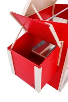 New Age Farm Sonoma Chicken Coop in Red and Maple(m-13)