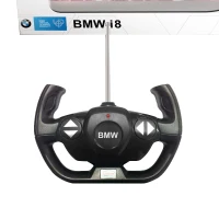 Aosom 1/14 Scale BMW i8 Remote Control Car - Black(m-5)