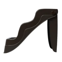 PawHut 3 Step Portable Folding Pet Stairs Ramp Easy Climb Step Stool With Anti-Slip Mat - Espresso Brown(m-7)