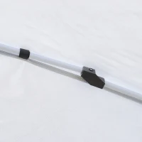 Outsunny 9.75' Large Dome Outdoor Portable Folding Sun Shade Pop Up Tent Canopy - White(m-14)