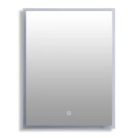 Kleankin 24" x 32" Vertical LED Illuminated Wall Mount Square Backlit Bathroom Mirror(m-2)
