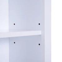 HomCom Freestanding Over-The-Toilet Bathroom Storage Cabinet - White(m-6)
