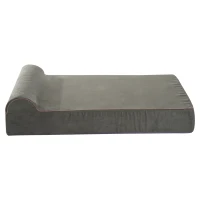 PawHut 48" x 30" Suede Padded Orthopedic Memory Foam Bolster Pet Dog Bed - Army Green with Brown Liner(m-3)