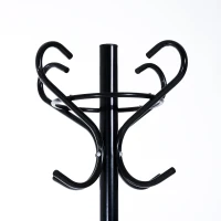 HomCom 69" Metal Coat Garment Rack with Umbrella Stand - Black(m-5)