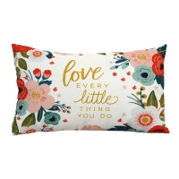Stratton "Love Every" Lumbar Pillow(m-1)