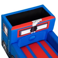 Qaba 17" Multi Spandex Storage Sofa Chair for Kids - Train Engine Locomotive(m-11)