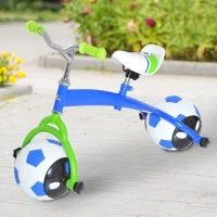Qaba Kids Balance Bike with Soccer Ball Tires(m-1)
