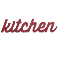 Stratton Red Kitchen Wood Word Decor(m-1)
