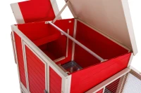 New Age Farm Sonoma Chicken Coop in Red and Maple(m-9)