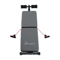 Soozier Adjustable Folding Ab Decline Sit-Up Bench with Resistance Bands(m-4)