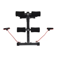 Soozier Adjustable Folding Ab Decline Sit-Up Bench with Resistance Bands(m-6)