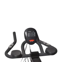 Soozier Pro Upright Stationary Exercise Cycling Bike w/ LCD Monitor - Black and Red(m-6)