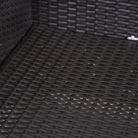 Outsunny 7Pcs Outdoor Rattan Wicker Sofa Patio Sectional Furniture Set w/ Coffee Table Cushioned Seat Garden w/ Cushion(m-9)