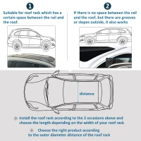 HOMCOM Cargoloc Crossbars Roof Top 2 PC Aluminum Cross Bars Lockable Adjustable Baggage Luggage Roof Rack, Silver (49")(m-4)