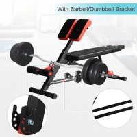 Soozier Multi-Functional Adjustable Hyper Extension Dumbbell Bench(m-5)