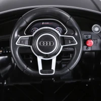 Aosom 6V Licensed Audi Toy Car Electric Cars Suspension Wheel 1 Seater 2 Openable Door Adjustable Speed For 3 - 8 Years Old Kids Black(m-9)