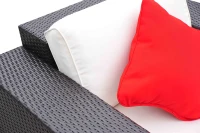 [Pick Up] Outsunny 7pcs Rattan Sofa Wicker Patio Furniture Set Ottoman w/ Pillow and Cushion Aluminum Frame Outdoor Garden(m-7)