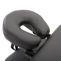 HOMCOM Portable Massage Table Massage Bed Couch Beauty Bed 2 Section Lightweight Portable Black(m-9)