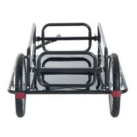Aosom Camping Chart Folding Bicycle Cargo Trailer Utility Bike Cart Carrier Garden Patio Tool New(m-5)